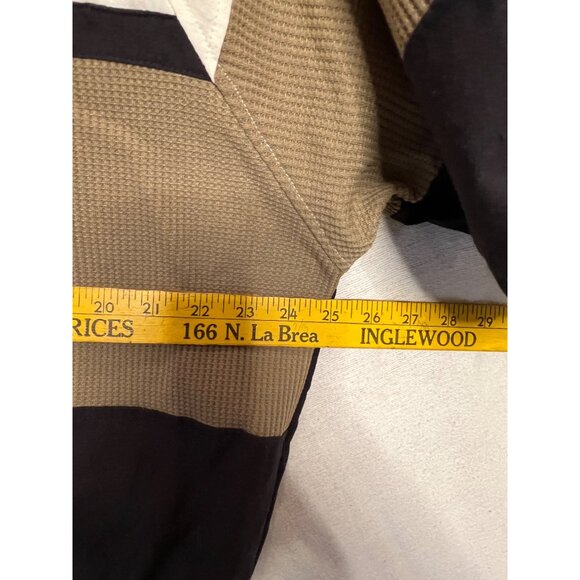 NWT VTG Men's Store Sears L Color block Short Sleeve Polo Zipper Ribbed Texture - Picture 15 of 16